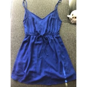 Flirty Royal blue short V-Neck sun dress